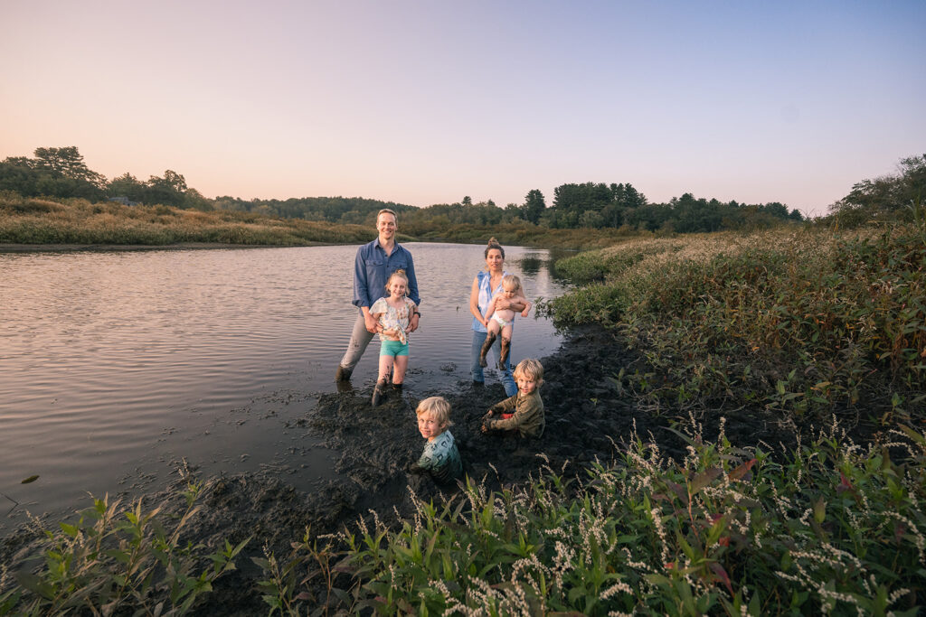 Family photo session in Weston Massachusetts